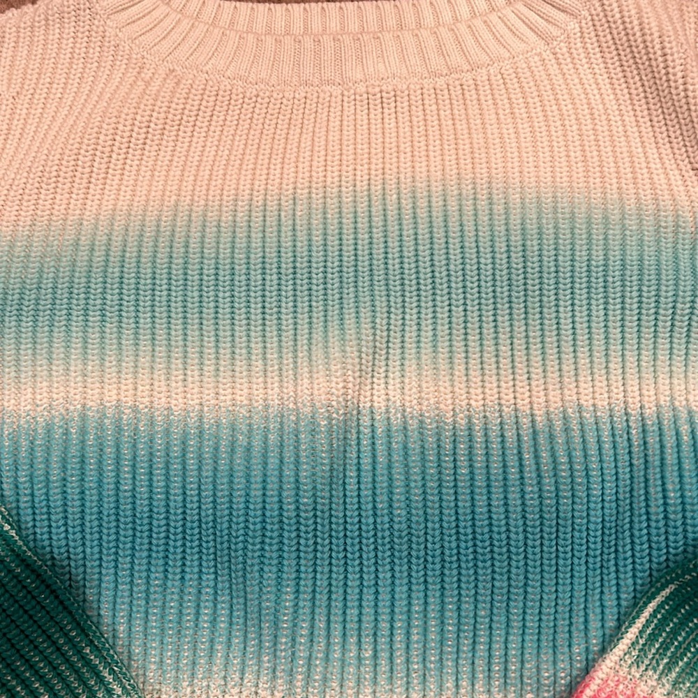 Talbots Crewneck Sweater Multicolored Size Small - image 3